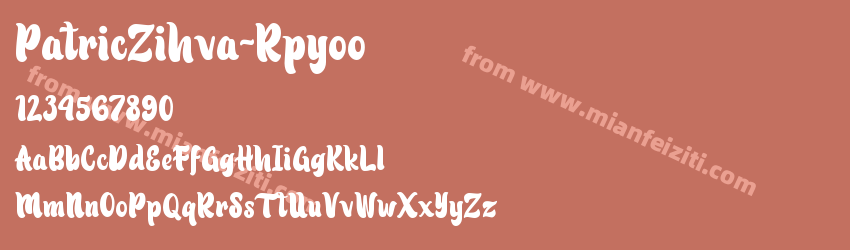 Patric Zihva Regular预览图1