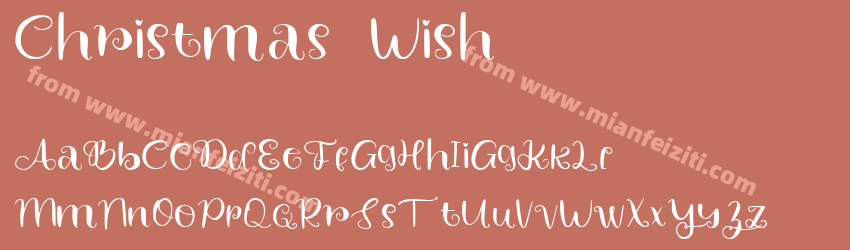 Christmas-Wish字体预览