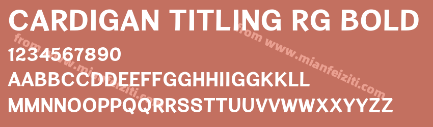 Cardigan Titling Rg Bold预览图1
