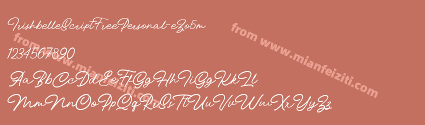 Irishbelle Script Free Personal e Zo5m预览图1
