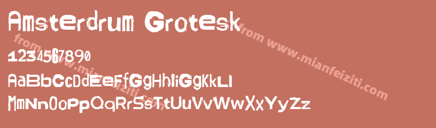 Amsterdrum Grotesk字体预览