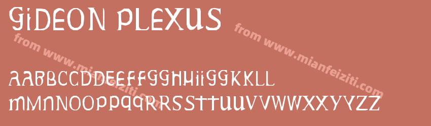 Gideon Plexus字体预览
