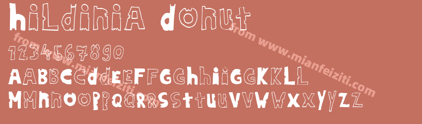 Hildinia Donut字体预览