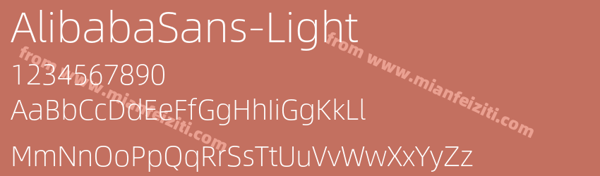 Alibaba Sans Light预览图1