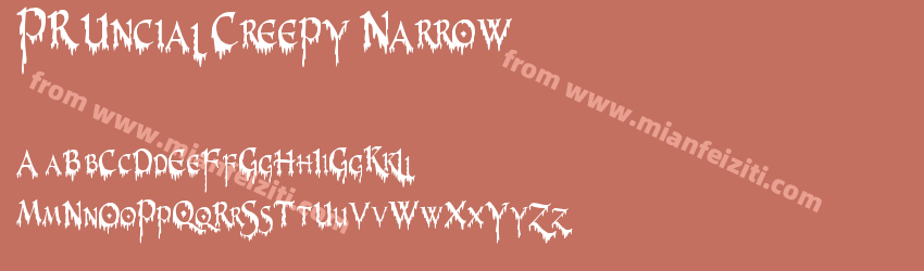PR Uncial Creepy Narrow预览图1