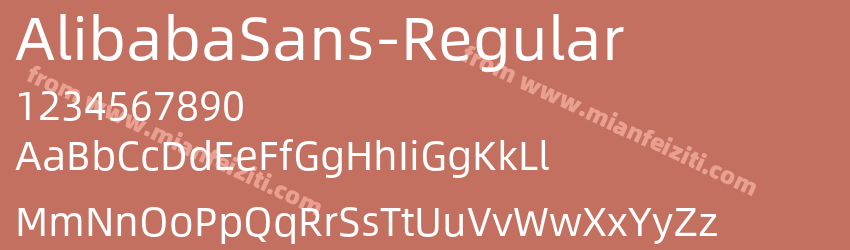 Alibaba Sans Regular预览图1