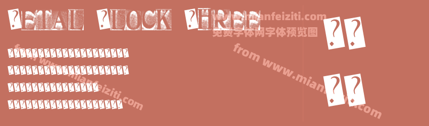 Metal Block Three字体预览