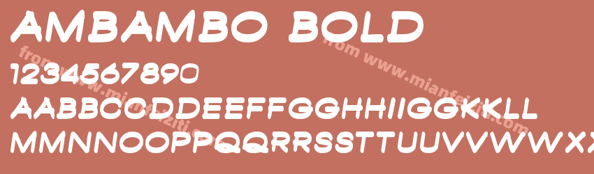 Ambambo Bold预览图1