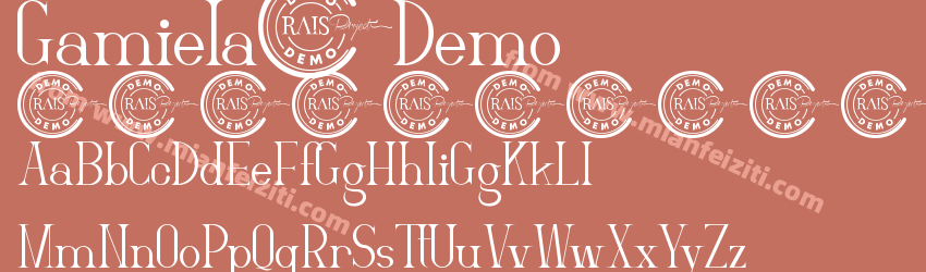 Gamiela Demo Regular预览图1