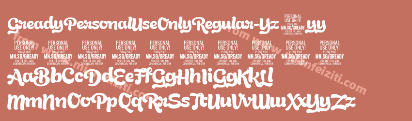 Gready PERSONAL USE ONLY Regular预览图1