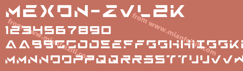 Mexon-ZVL2K字体预览