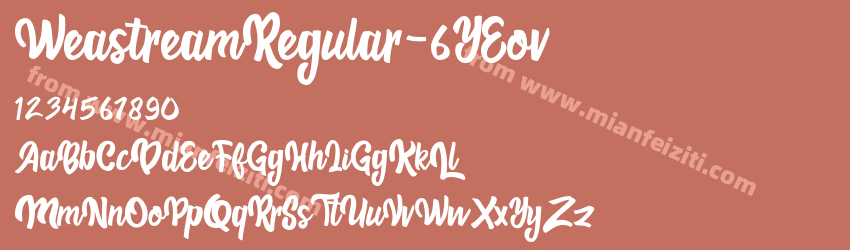 Weastream Regular 6Y Eov预览图1