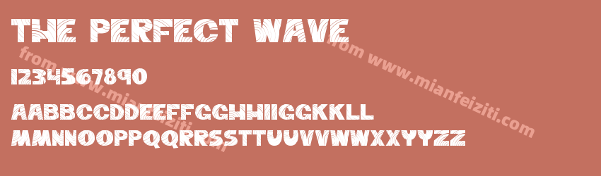 The Perfect Wave字体预览