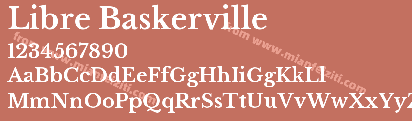 Libre Baskerville字体预览