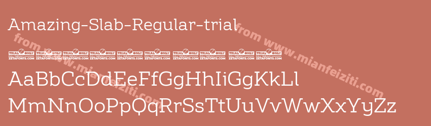 Amazing-Slab-Regular-trial字体预览