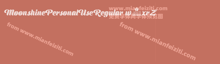 Moonshine Personal Use Regular w1xrZ预览图1