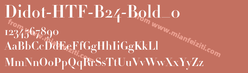 Didot-HTF-B24-Bold_0字体预览