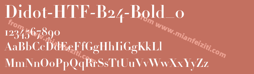 Didot-HTF-B24-Bold_0预览图1