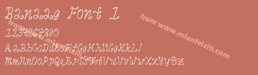 Banaag Font 1 Medium预览图1