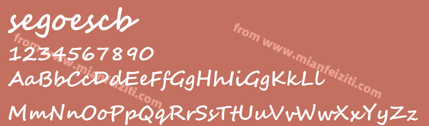Segoe Script Bold预览图1