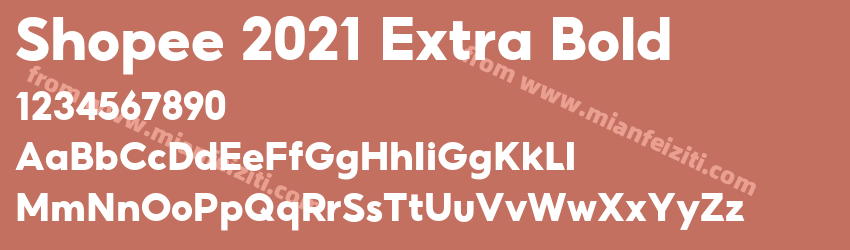 Shopee 2021 Extra Bold预览图1