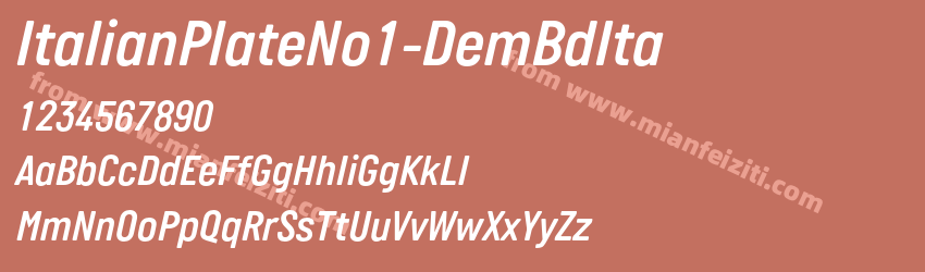 Italian Plate No1 Dem Bd Ita预览图1