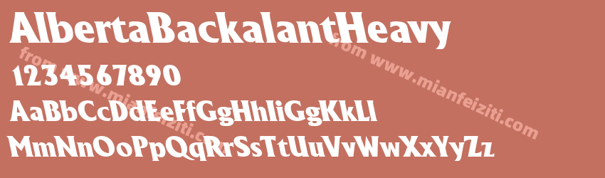 Alberta Backslant Heavy Regular预览图1