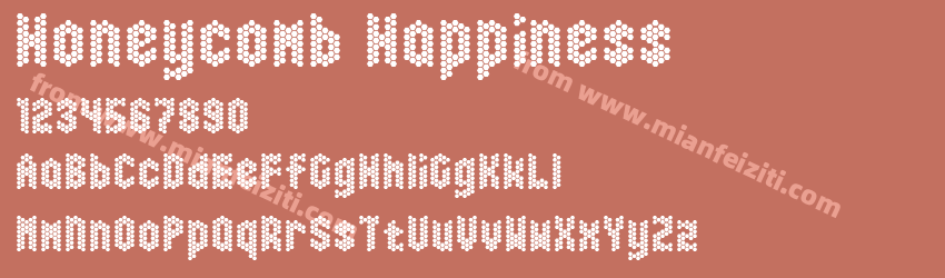 Honeycomb Happiness字体预览