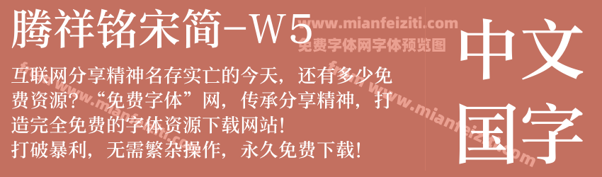 腾祥铭宋简-W5预览图1