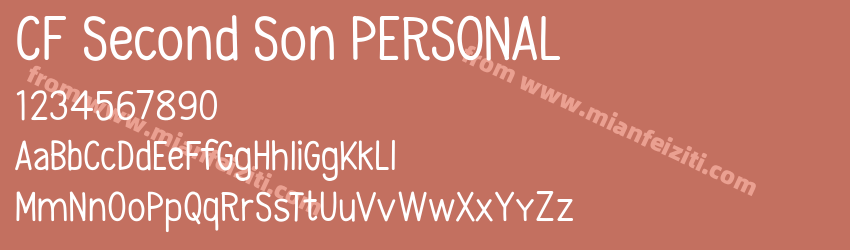 CF Second Son PERSONAL Regular预览图1