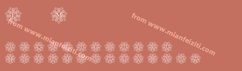 European Monogram Regular预览图1