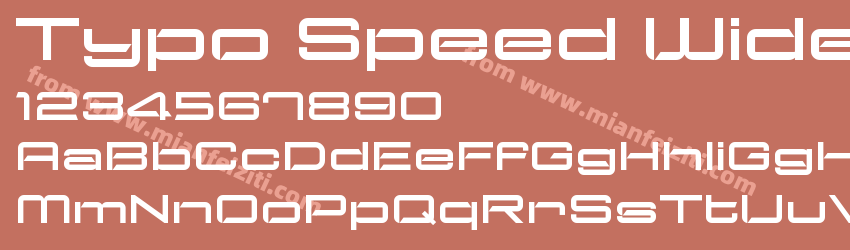 Typo Speed Wide Demo字体预览