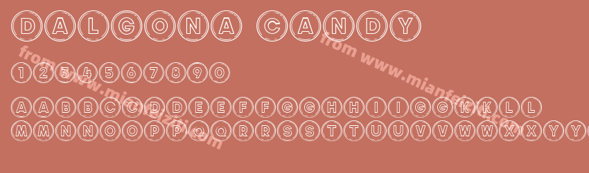 Dalgona Candy字体预览
