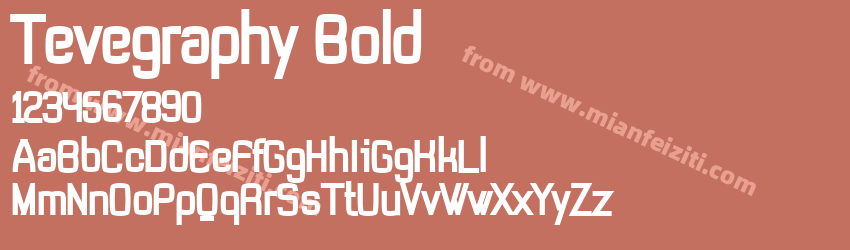 Tevegraphy Bold预览图1