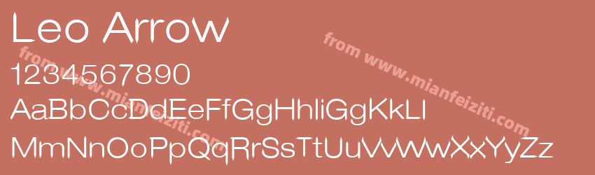 Leo Arrow Sans Serif预览图1