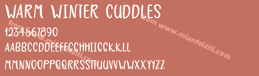 Warm Winter Cuddles字体预览