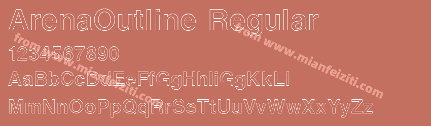 Arena Outline Regular预览图1