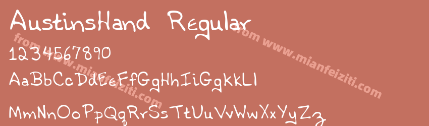 Austins Hand Regular预览图1