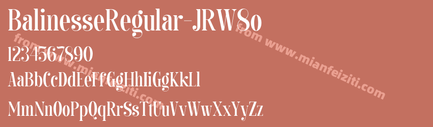 Balinesse Regular JRW8o预览图1
