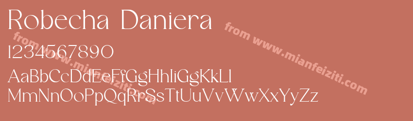 Robecha Daniera Regular预览图1