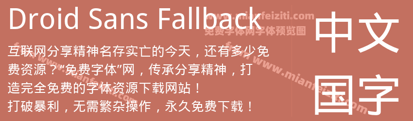Droid Sans Fallback预览图1