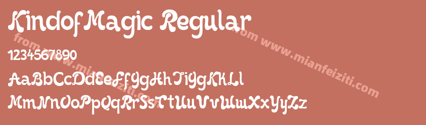 KindofMagic Regular字体预览