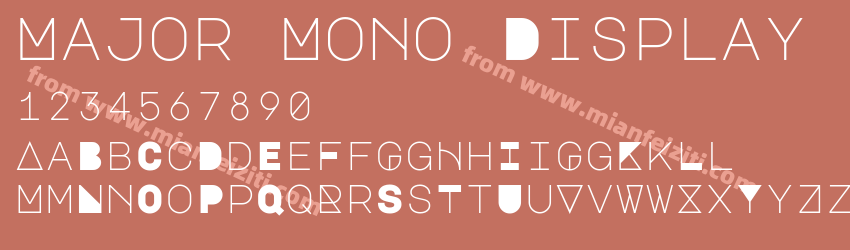 Major Mono Display字体预览