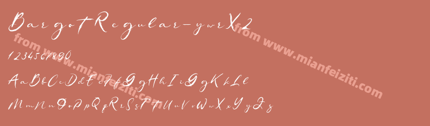 Bargot Regular ywrX2预览图1