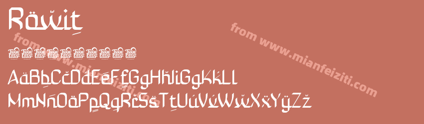 Rowit Regular预览图1