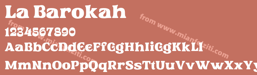 La Barokah字体预览