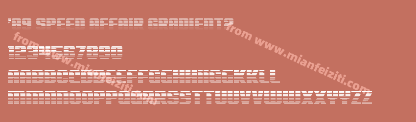 '89 Speed Affair Gradient2预览图1
