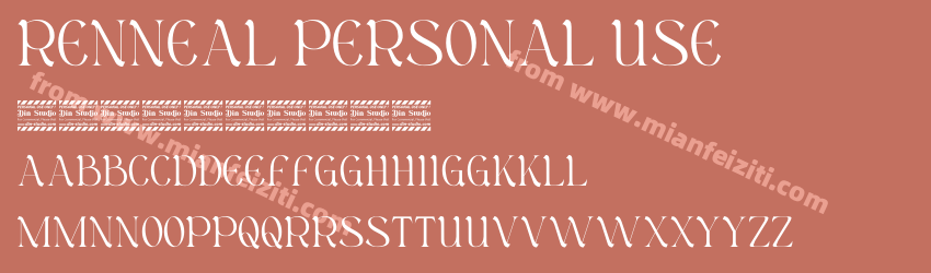 Renneal Personal Use字体预览