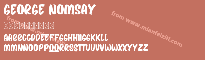 George Nomsay Regular预览图1