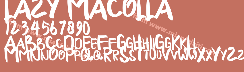 LAZYMACOLLA Regular预览图1